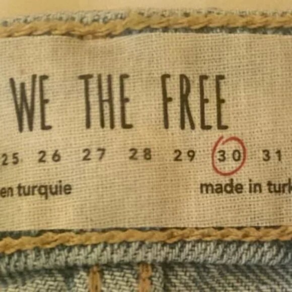 We The Free People Distressed Light Denim A-Line Mini Skirt POCKETS M 10 - Picture 5 of 10